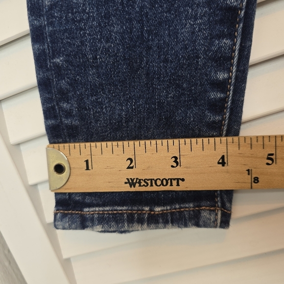 AMERICAN EAGLE Next Level Super High Rise Jegging Distressed Blue Jeans Women 4R - Picture 11 of 11